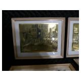 Lot of 9 Vintage Framed Artist Wall Pictures