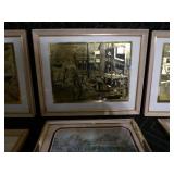 Lot of 9 Vintage Framed Artist Wall Pictures