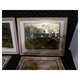 Lot of 9 Vintage Framed Artist Wall Pictures