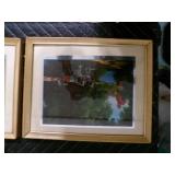 Lot of 9 Vintage Framed Artist Wall Pictures