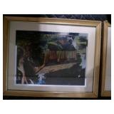 Lot of 9 Vintage Framed Artist Wall Pictures