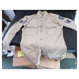 2 Vintage Military Uniforms w/Patches