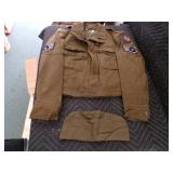 2 Vintage Military Uniforms w/Patches