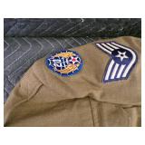 2 Vintage Military Uniforms w/Patches