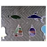 Lot of 23 Antique Stain Glass