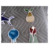 Lot of 23 Antique Stain Glass