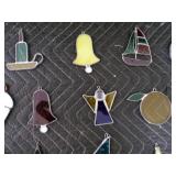 Lot of 23 Antique Stain Glass