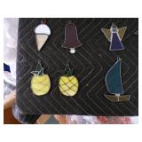 Lot of 23 Antique Stain Glass