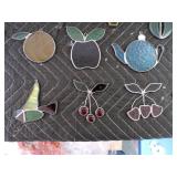 Lot of 23 Antique Stain Glass