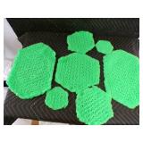 Handmade Weaved Christmas Green Placements