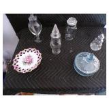 Lot of 6 Vintage Candy Nut Containers