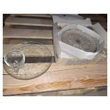 8 peice Sunburst crystal snack set