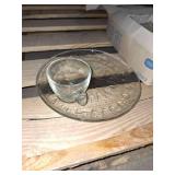 8 peice Sunburst crystal snack set