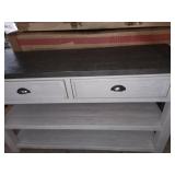 50" solid wood console table