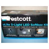 Westcott uLite LED 3-Light Professional Photography Softbox Lighting Kit - NEW IN BOX