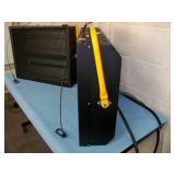 (2) Desisti Lighting DE-LUX-4 Tube Dimmable Cold Source Soft / Stage Fluorescent Lights / Light Fixtures with Heavy-Duty C Clamps, Speakon Power Cable and String Cable