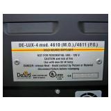 (2) Desisti Lighting DE-LUX-4 Tube Dimmable Cold Source Soft / Stage Fluorescent Lights / Light Fixtures with Heavy-Duty C Clamps, Speakon Power Cable and String Cable