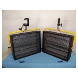 (2) Desisti Lighting DE-LUX-4 Tube Dimmable Cold Source Soft / Stage Fluorescent Lights / Light Fixtures with Heavy-Duty C Clamps, Speakon Power Cable and String Cable