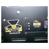 (2) Desisti Lighting DE-LUX-4 Tube Dimmable Cold Source Soft / Stage Fluorescent Lights / Light Fixtures with Heavy-Duty C Clamps, Speakon Power Cable and String Cable