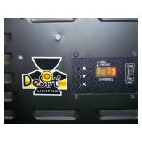 (2) Desisti Lighting DE-LUX-4 Tube Dimmable Cold Source Soft / Stage Fluorescent Lights / Light Fixtures with Heavy-Duty C Clamps, Speakon Power Cable and String Cable