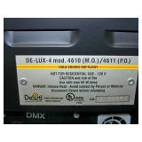 (2) Desisti Lighting DE-LUX-4 Tube Dimmable Cold Source Soft / Stage Fluorescent Lights / Light Fixtures with Heavy-Duty C Clamps, Speakon Power Cable and String Cable