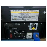 (2) Desisti Lighting DE-LUX-4 Tube Dimmable Cold Source Soft / Stage Fluorescent Lights / Light Fixtures with Heavy-Duty C Clamps, Speakon Power Cable and String Cable