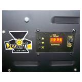 (2) Desisti Lighting DE-LUX-4 Tube Dimmable Cold Source Soft / Stage Fluorescent Lights / Light Fixtures with Heavy-Duty C Clamps, Speakon Power Cable and String Cable