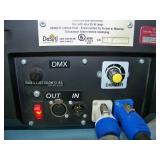 (2) Desisti Lighting DE-LUX-4 Tube Dimmable Cold Source Soft / Stage Fluorescent Lights / Light Fixtures with Heavy-Duty C Clamps, Speakon Power Cable and String Cable