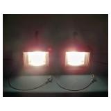 (2) HUI Spot / Flood Lights RX7s/R7 Lamp with Heavy-Duty C Clamps