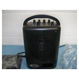 AmpliVox SW245B Compact Dual Wireless Microphone Bluetooth Audio Public Address PA Sound System