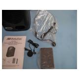 AmpliVox SW245B Compact Dual Wireless Microphone Bluetooth Audio Public Address PA Sound System