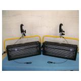 (2) Desisti Lighting DE-LUX-2 Tube Dimmable Cold Source Soft / Stage Fluorescent Lights / Light Fixtures with Heavy-Duty C Clamps, Speakon Power Cable and String Cable