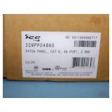 48-Port CAT 6 Patch Panel, Cat 6, 48 Port 2 RU - NEW IN BOX