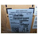 65" SMARTBOARD (Smart Board) SMART Technologies SBID-6065S-V3 Interactive Touch Screen with iQ, 4K UHD LED 60 Hz with Wall-Mounted Bracket - NEW IN BOX