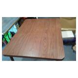 Vintage Wood Look Laminate Table with leaf (2) Wood, Grey Tones