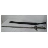 Sword and Sheath. 24 in. Blade