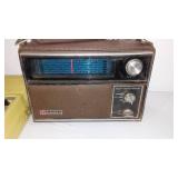 Vintage Assortment Electronics. Scanner, Cassette recorders (2) and Transistor Radio.