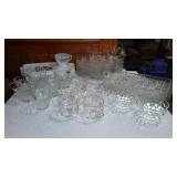 Avon Gift Collection Wine Glasses (8) And Stemware. Meito China, Anchor Hocking, Federal Snack Trays and Cup Assortment.