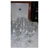 Avon Gift Collection Wine Glasses (8) And Stemware. Meito China, Anchor Hocking, Federal Snack Trays and Cup Assortment.