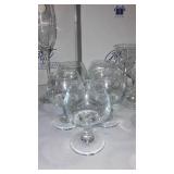 Avon Gift Collection Wine Glasses (8) And Stemware. Meito China, Anchor Hocking, Federal Snack Trays and Cup Assortment.