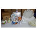 Avon Collection (30+) Fine Collectibles Days of the Week Bears, BJ Bearington Pewter, Chevy, Avon Clocks