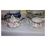 Mid Century Wood and Wicker Lamp, Baskets, Décor, Musical Dolls, Vintage Craftsman and Black Decker Skil Saws. Vintage Fruit Crate and more.