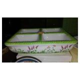 Mid Century Wood and Wicker Lamp, Baskets, Décor, Musical Dolls, Vintage Craftsman and Black Decker Skil Saws. Vintage Fruit Crate and more.