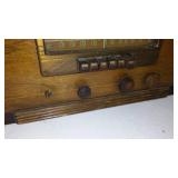 Vintage Cornado Radio and Columbia Turntable, Lamp.