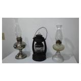 Vintage Kerosene Lanterns (3) B and H, Gambles Artisan.