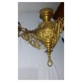 Antique Bible Stand and Hanging Candle Holder (heavy).