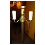 Vintage Brass Wall Light and Floor Lamps (2)