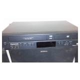 Sony Speakers and Panasonic Combo VHS and DVD Player
