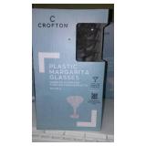 NEW Cofton Plastic Margarita Glasses (20 ct) Clear