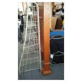 6 Teir Rolling Metal Display Rack.